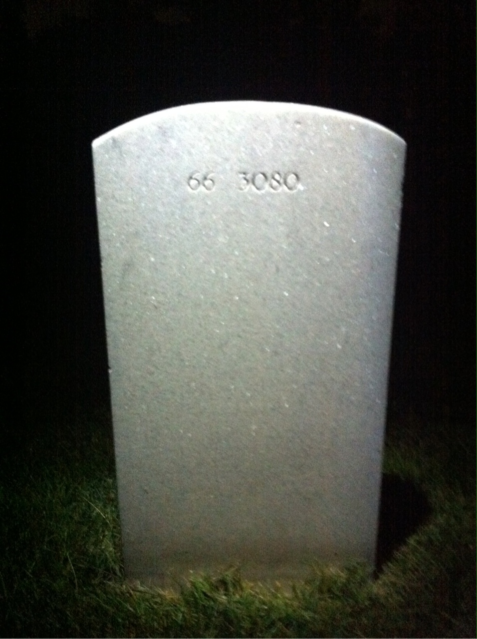 Back of headstone — Rene Bois