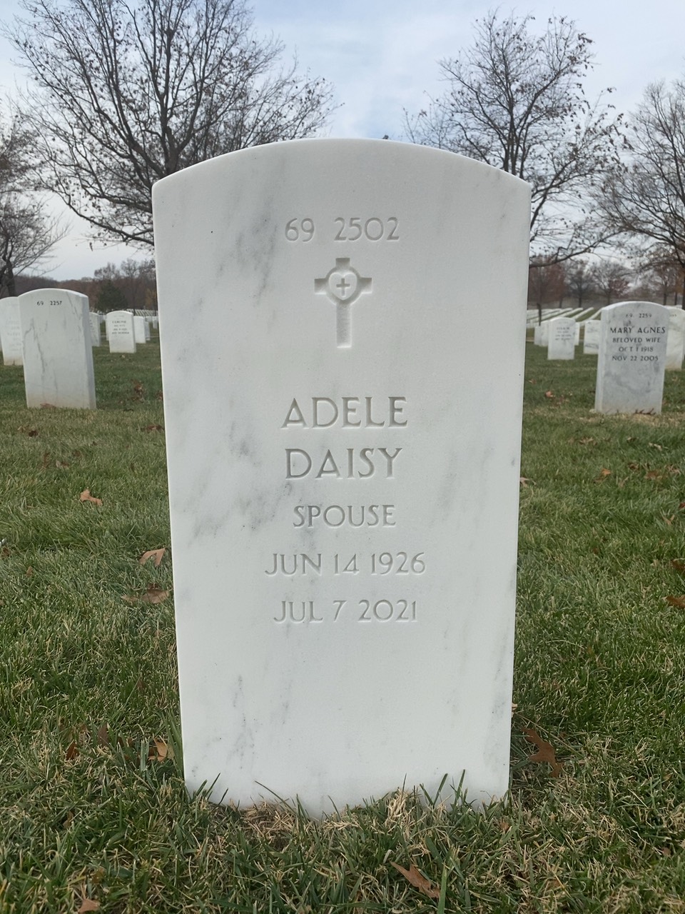 Back of headstone — George Clark