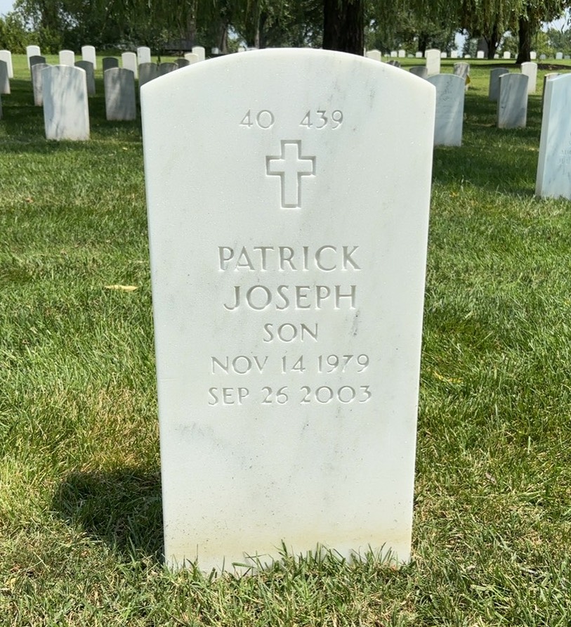 Back of headstone — Robert Kremer