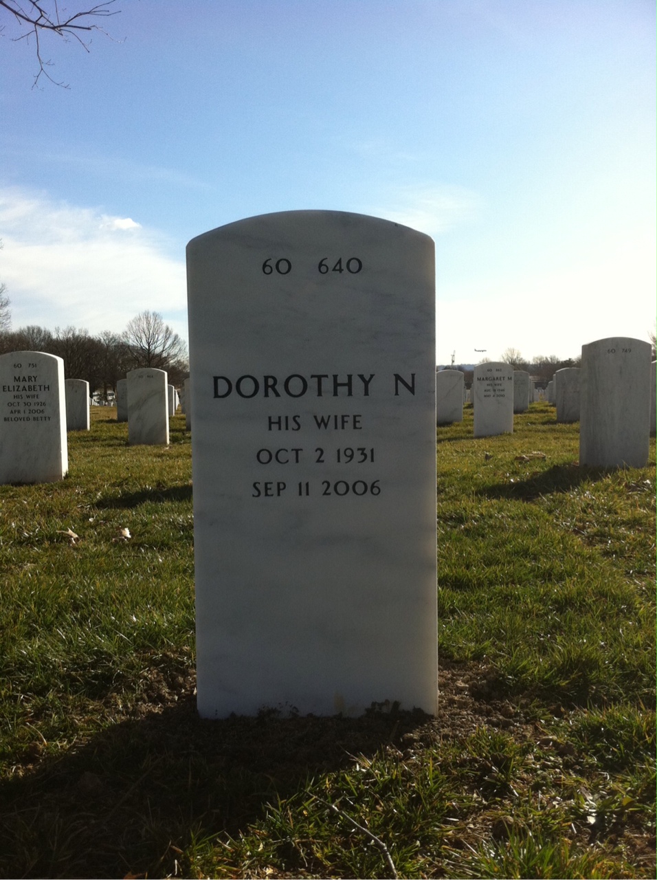 Back of headstone — John Alber
