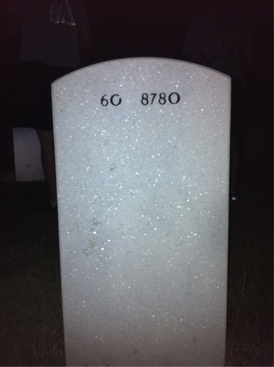 Back of headstone — David Godfrey