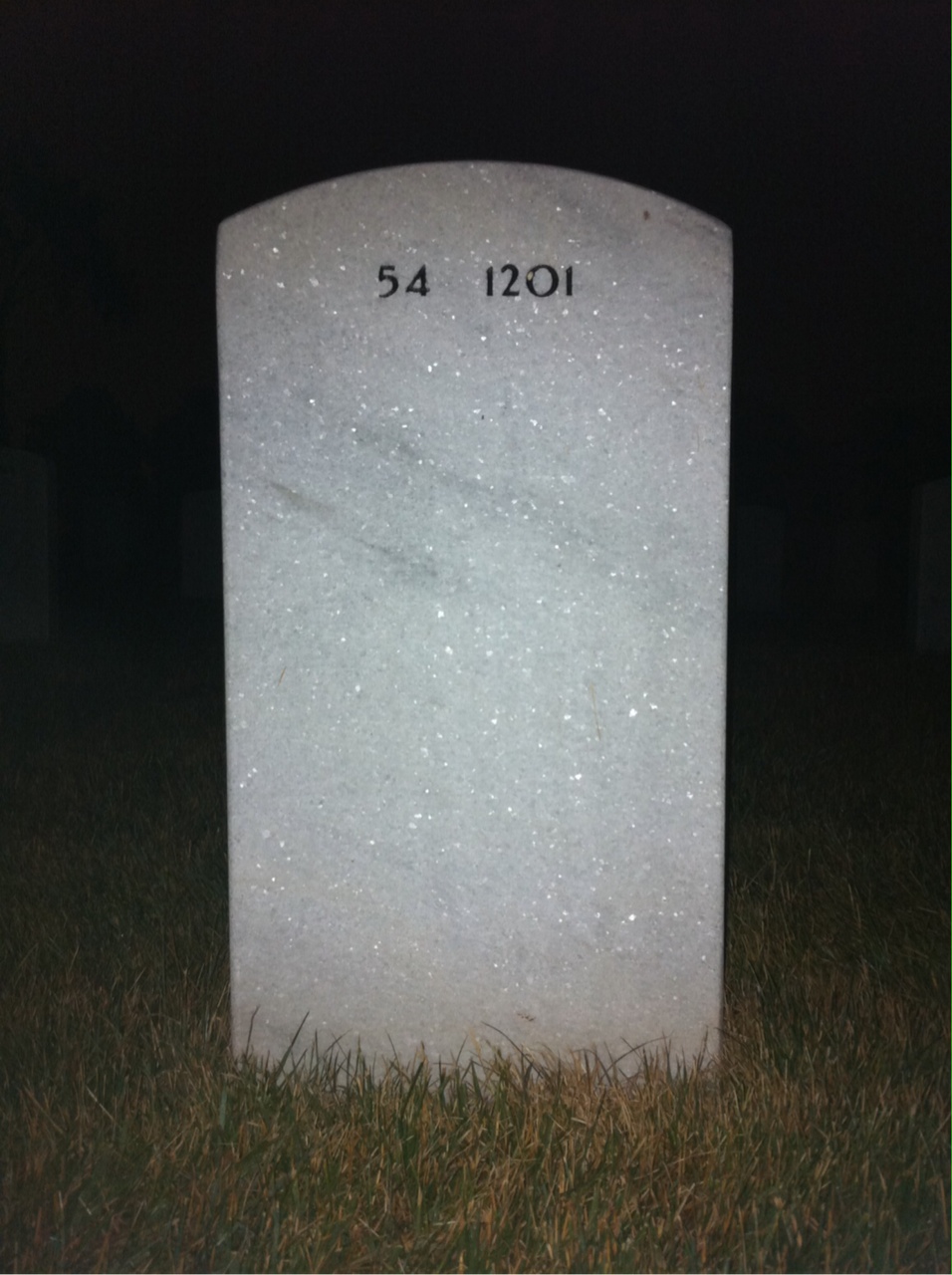 Back of headstone — Irving Smirnoff