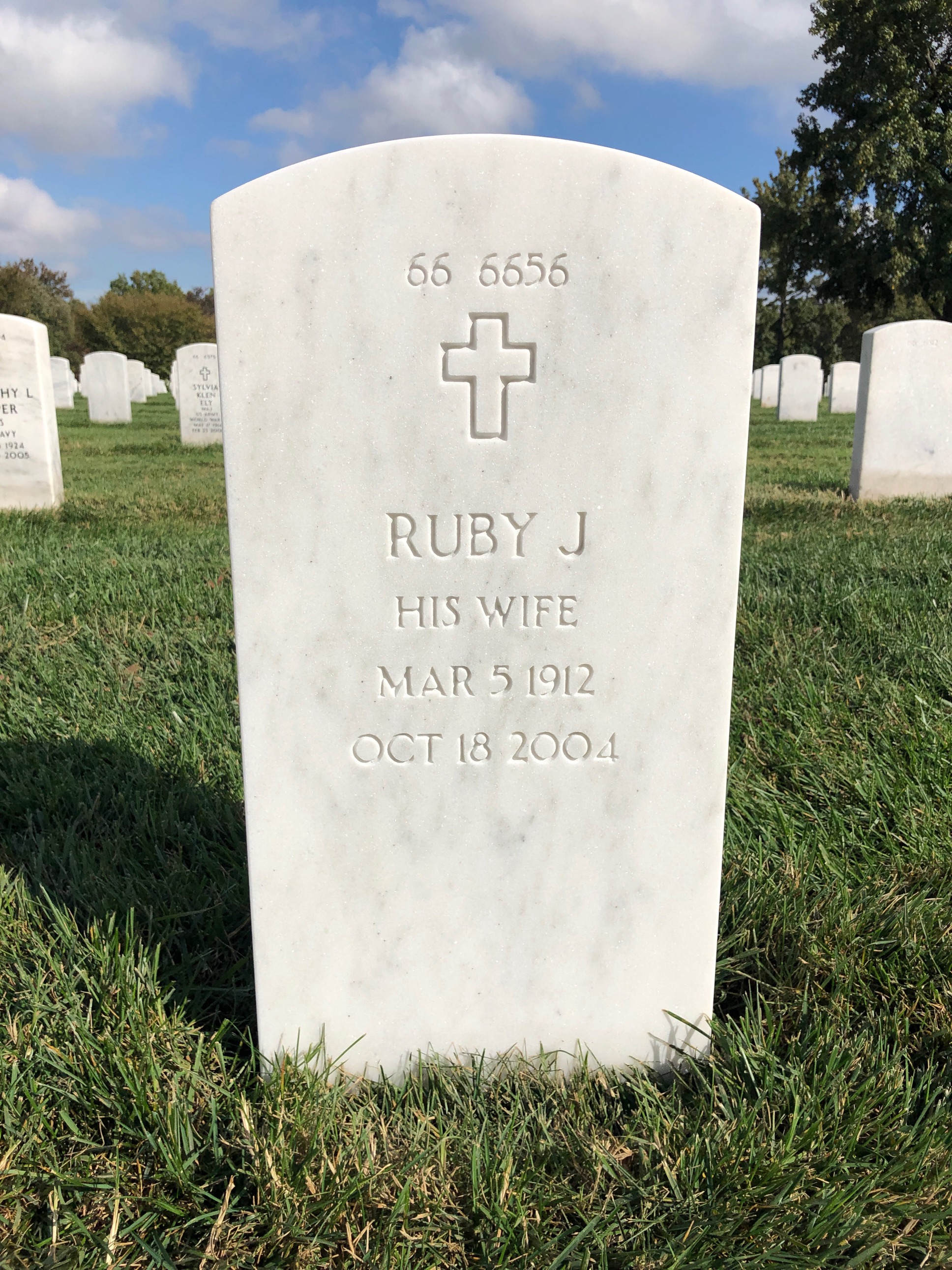 Back of headstone — James Seab