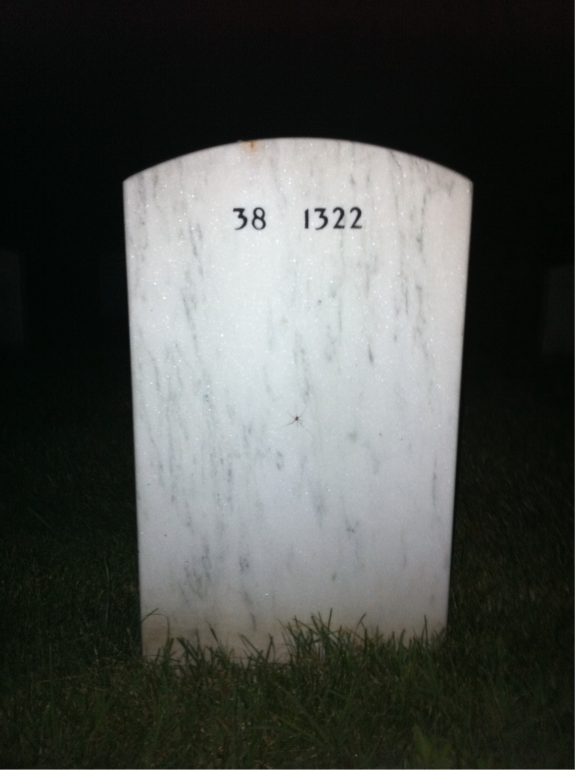 Back of headstone — Edward Kilpatrick