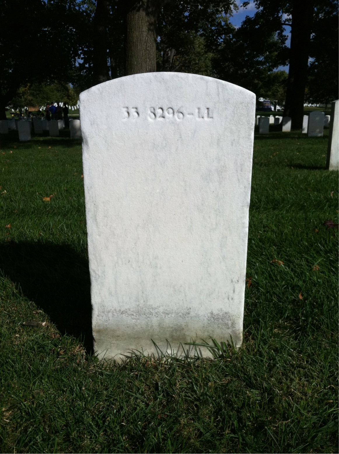 Back of headstone — Dale Allen