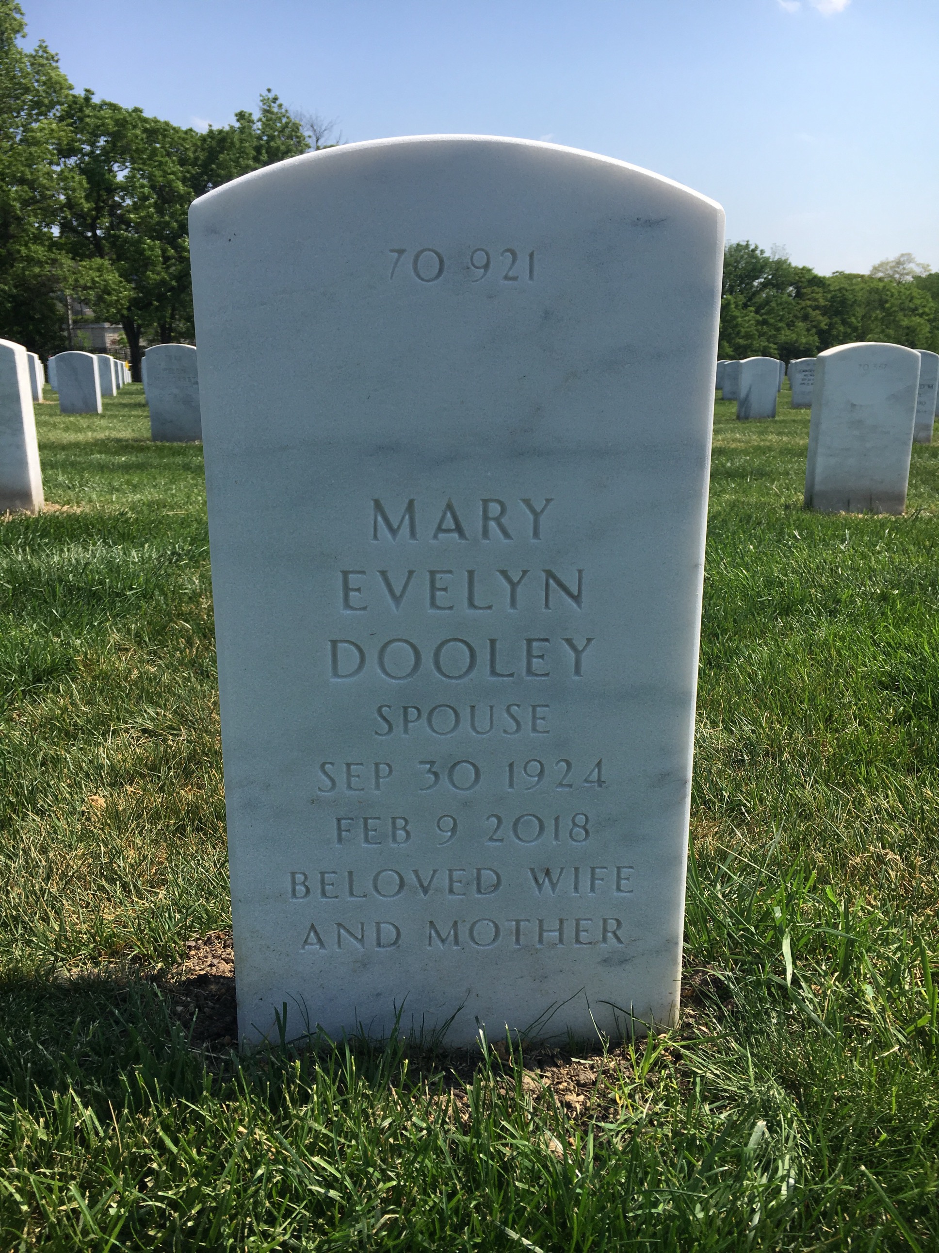 Back of headstone — Omri Moon