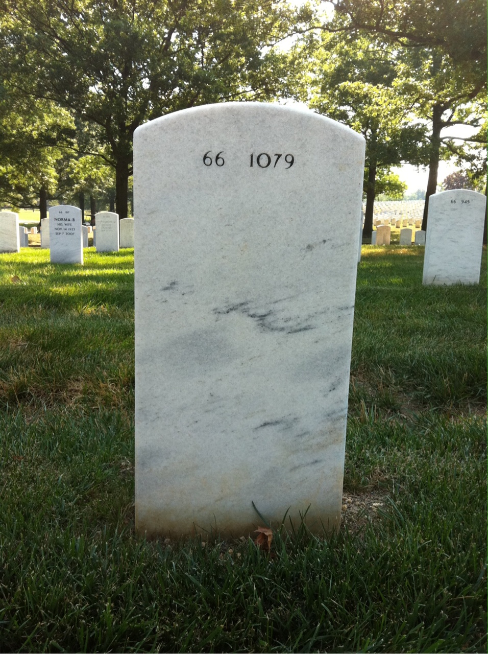 Back of headstone — Charles Lacroix
