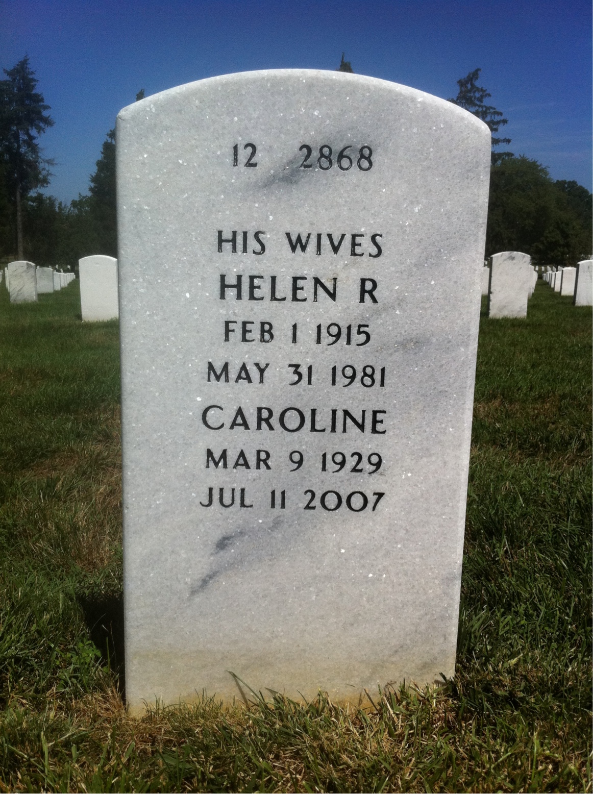 Back of headstone — William Mcguigan