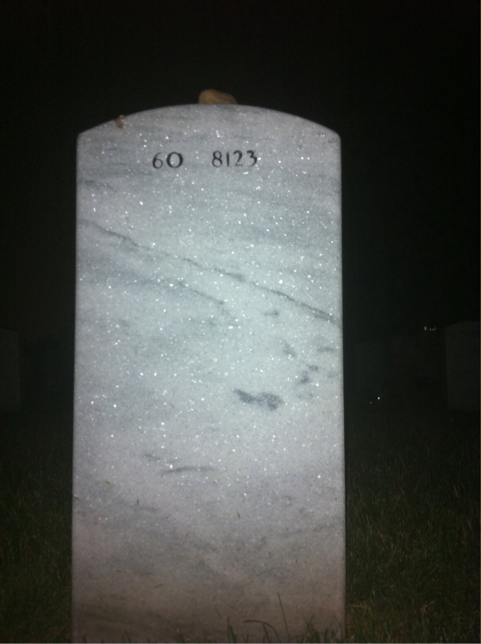 Back of headstone — Eric Cooke