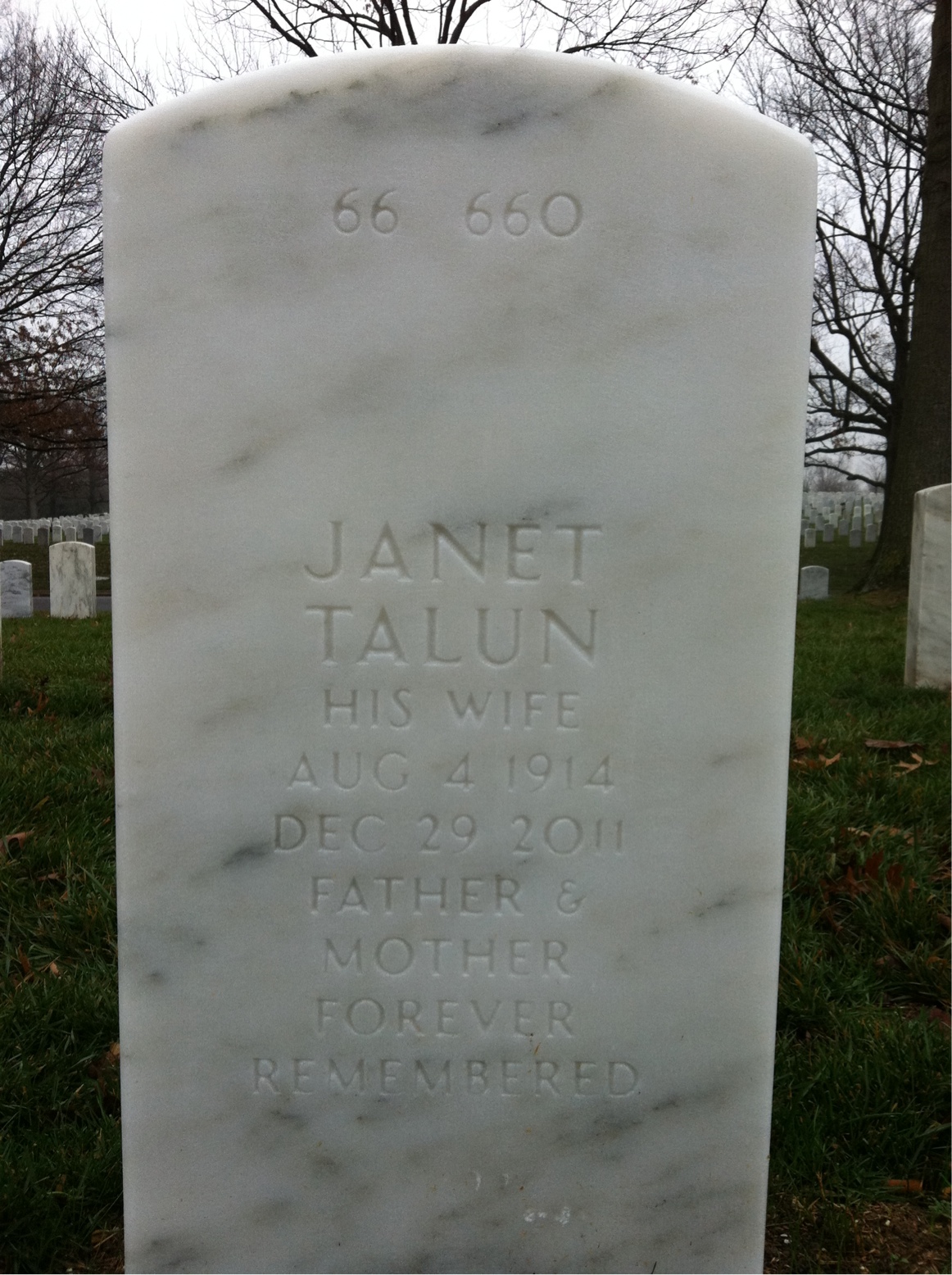 Back of headstone — Edward Berg