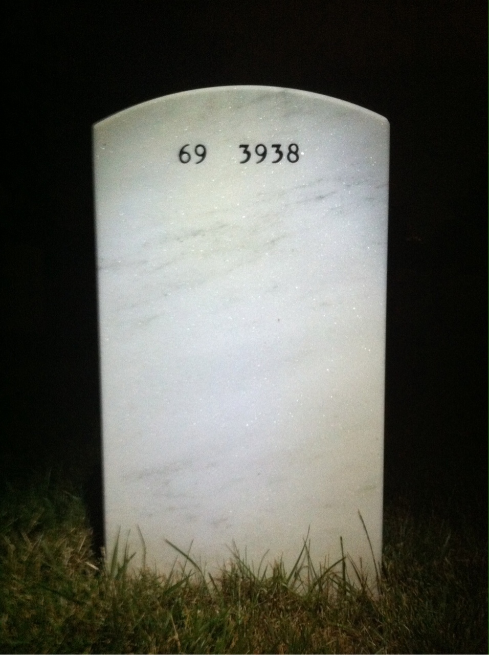 Back of headstone — James Lefevre