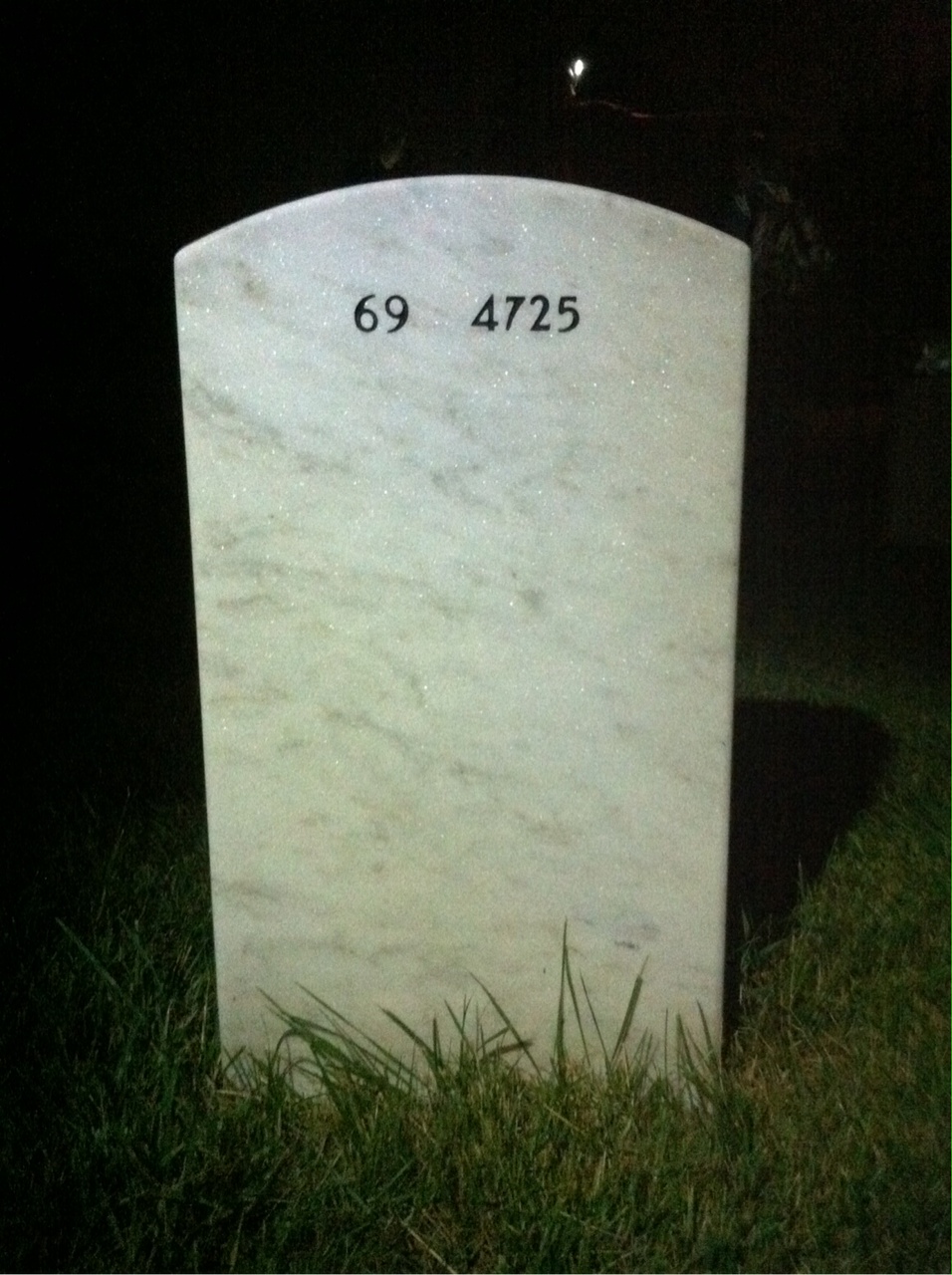 Back of headstone — Benjamin Barto