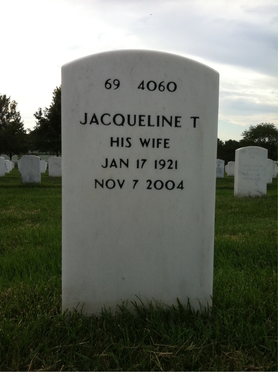 Back of headstone — Albert Roach