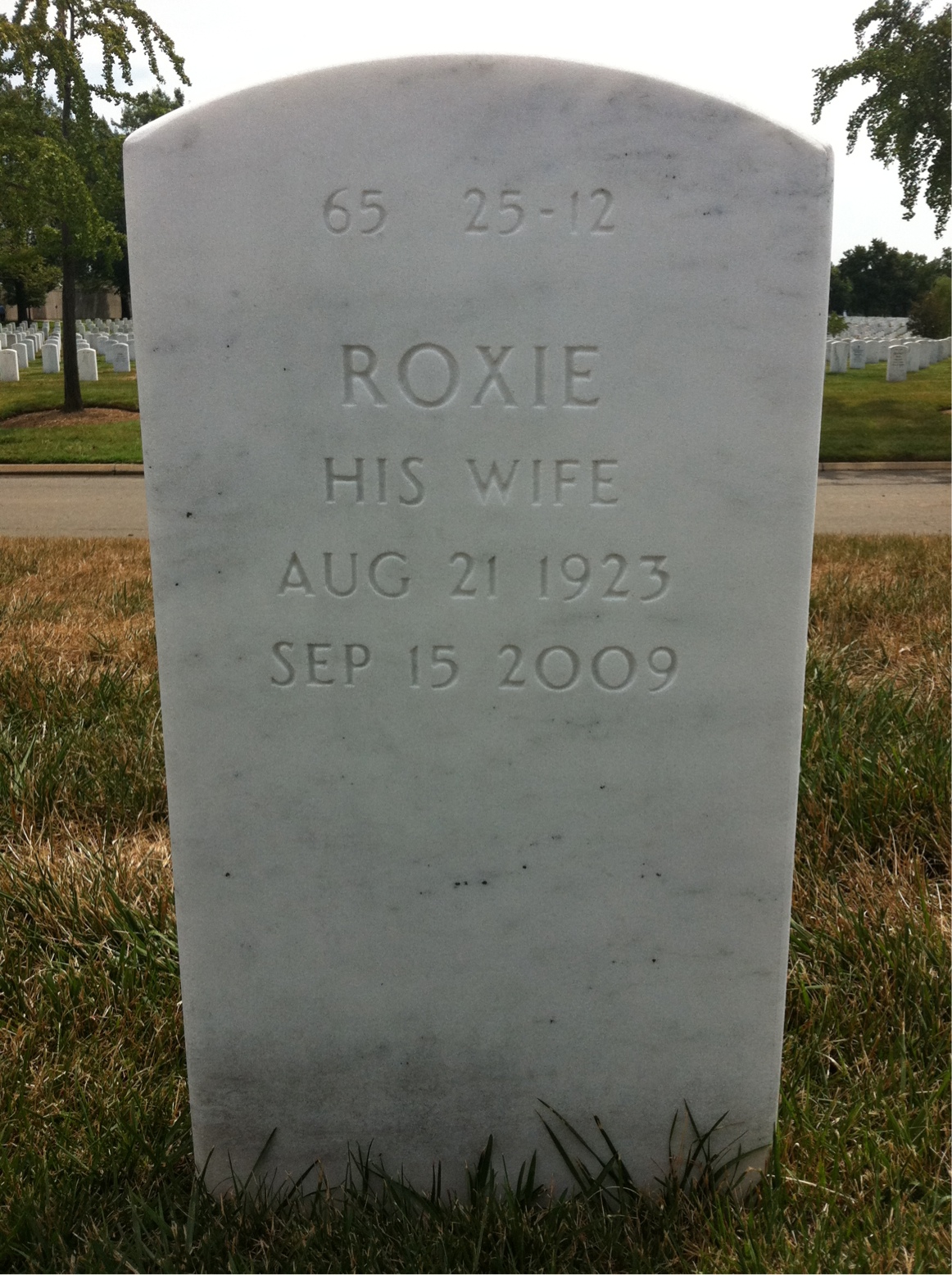 Back of headstone — Meron Ananian
