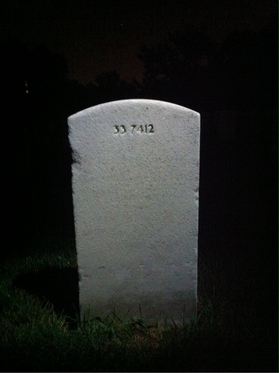 Back of headstone — Richard Alderson