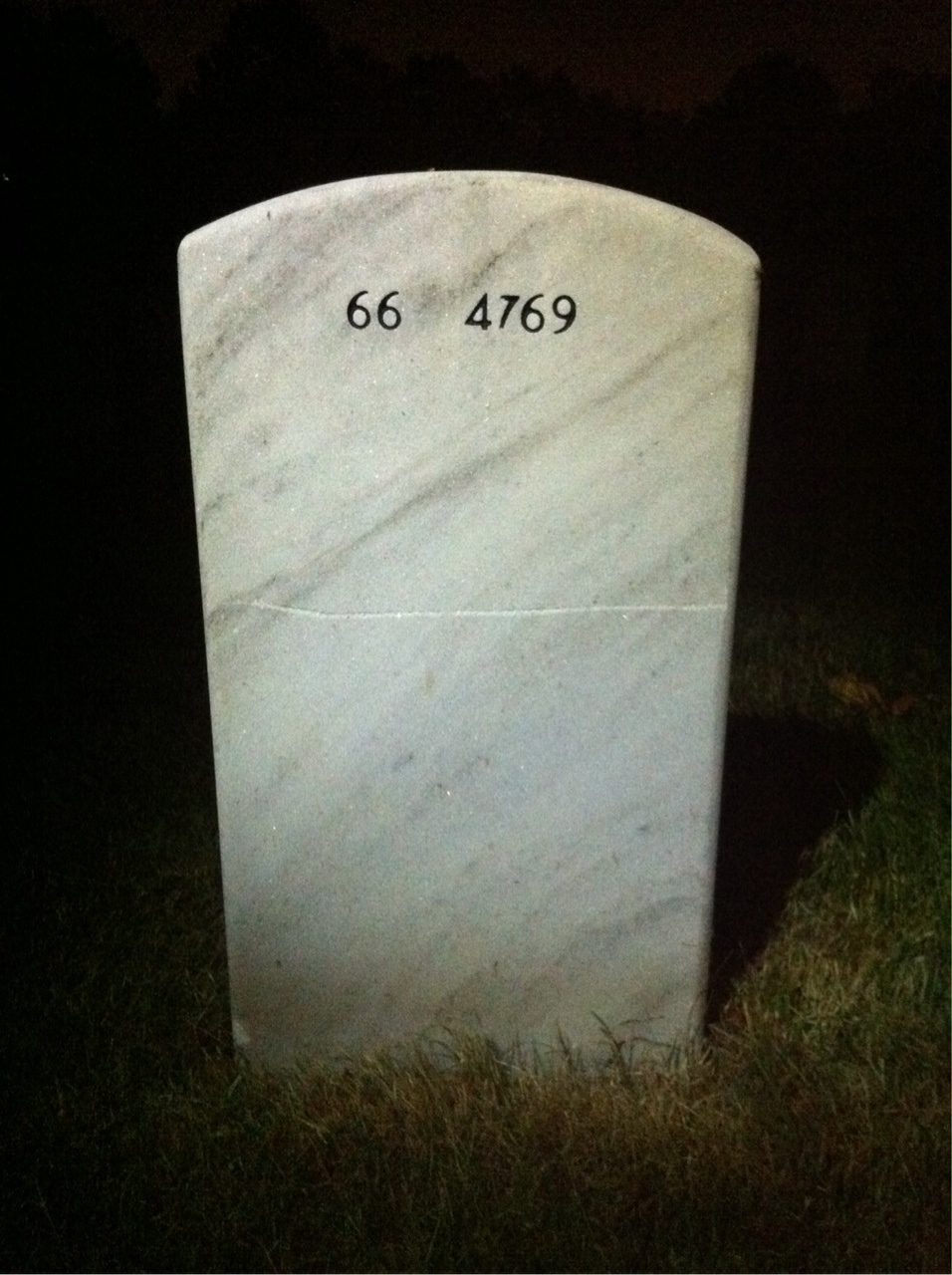 Back of headstone — Edwin Salerno
