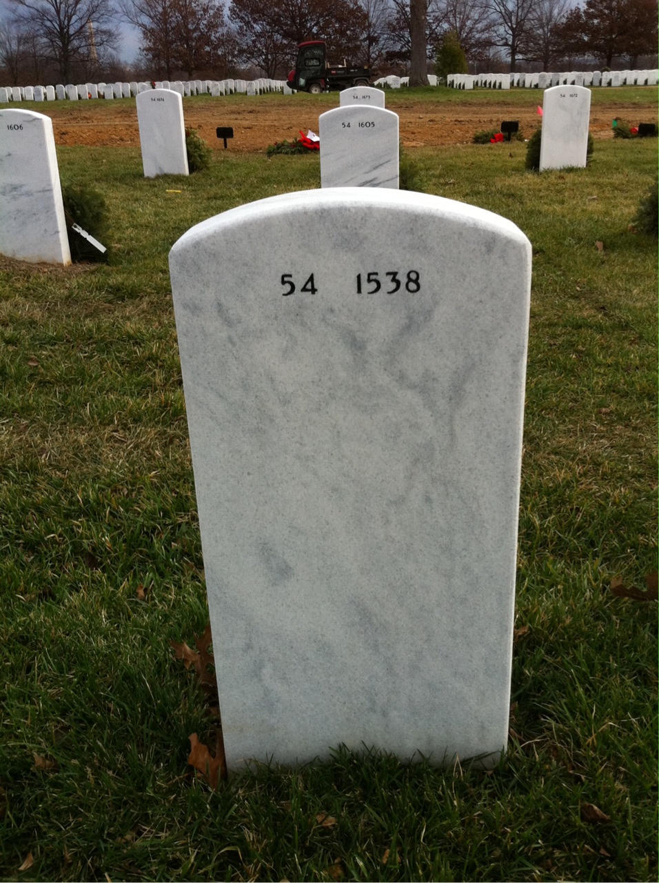 Back of headstone — Earl Ball