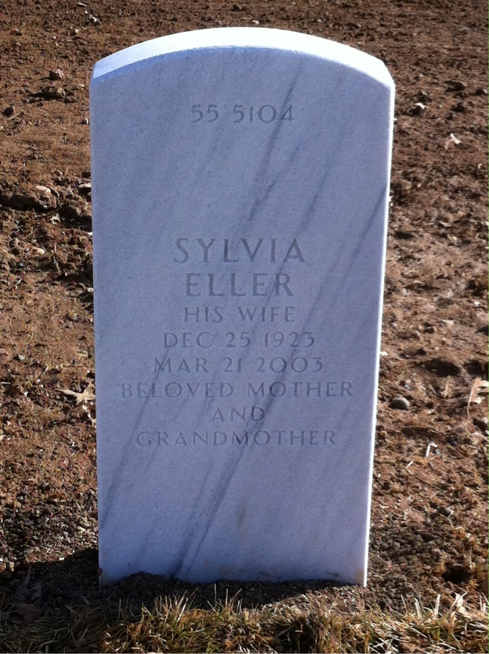 Back of headstone — Alfred Morgan