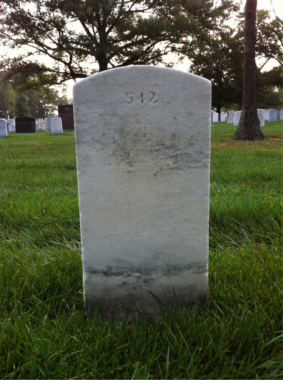 Back of headstone — Harry Baab