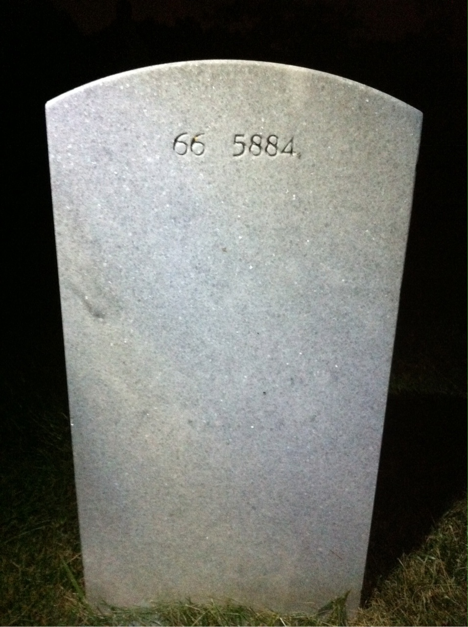 Back of headstone — William Moultrie