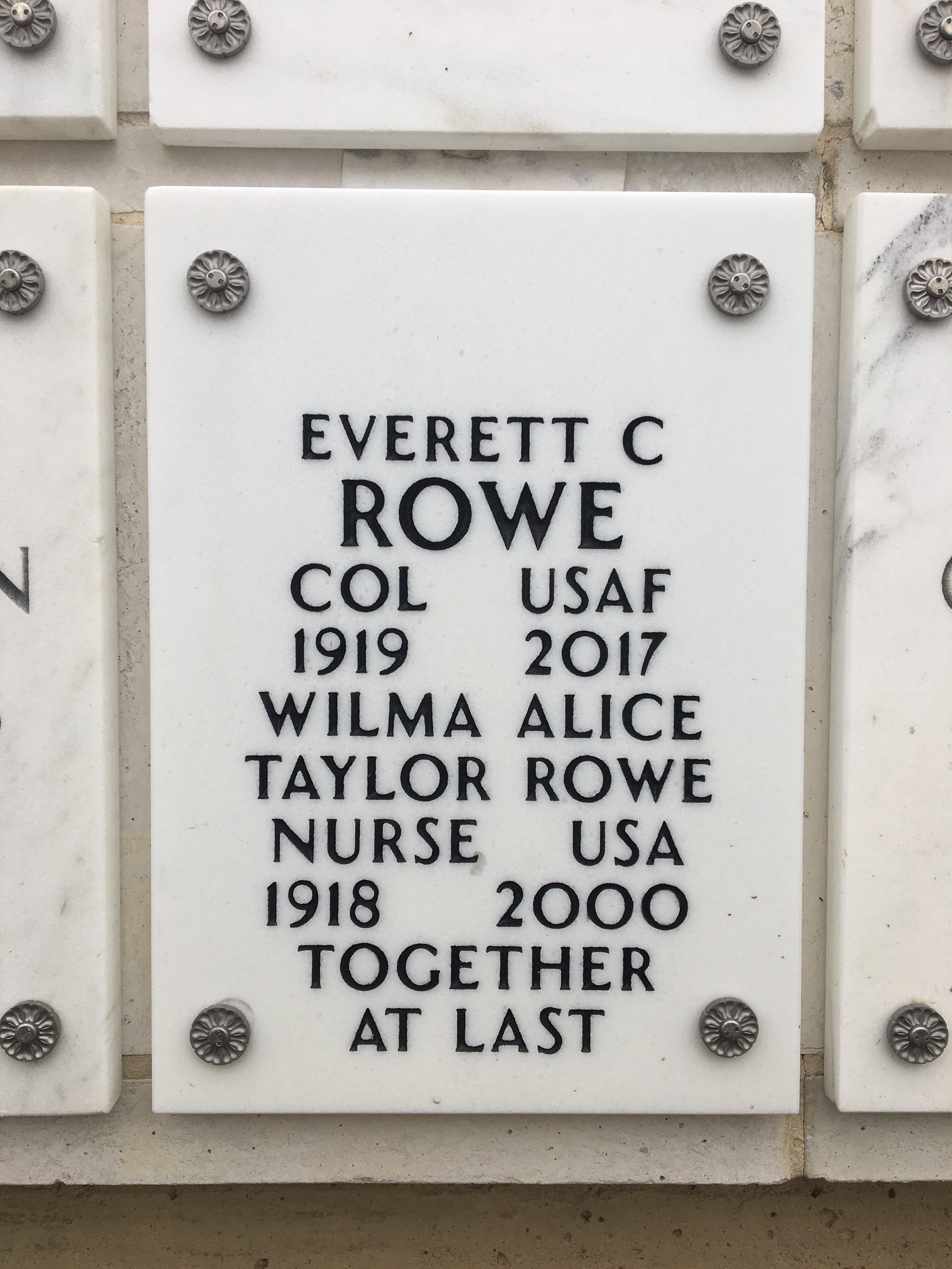 Wilma Alice Alice Rowe