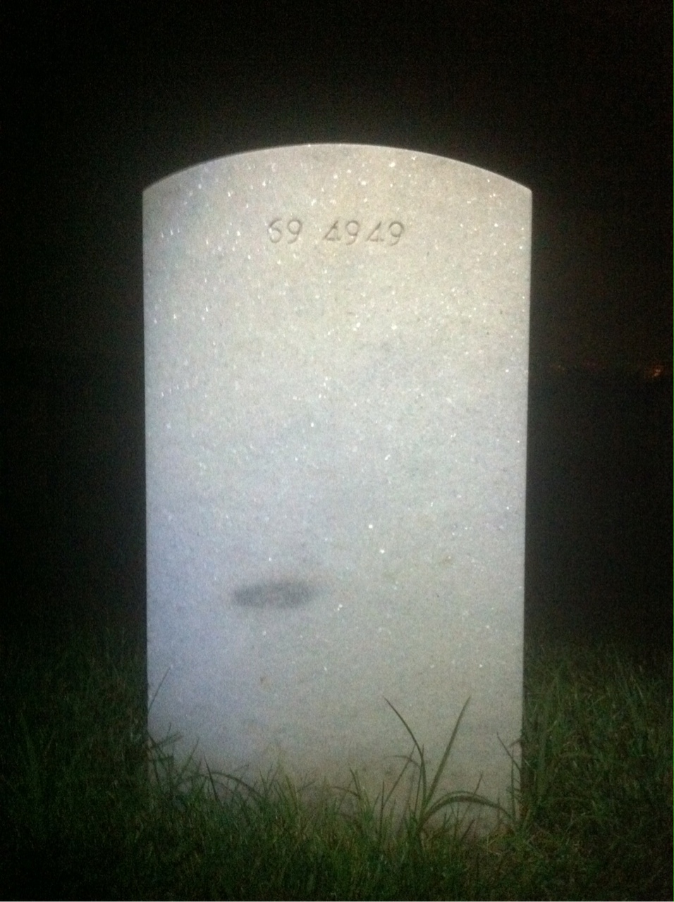 Back of headstone — William Thompson