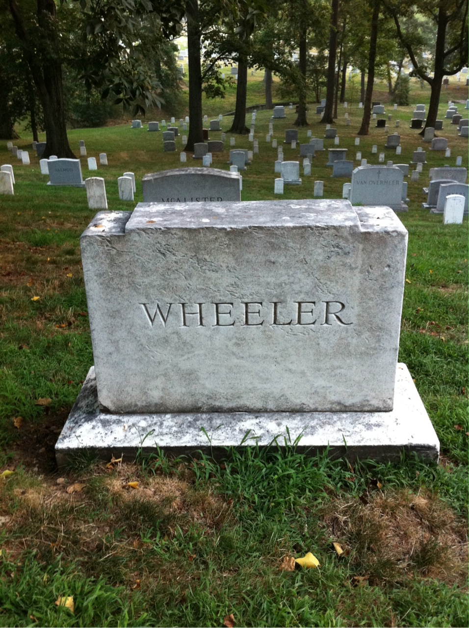 Headstone of George H. Wheeler