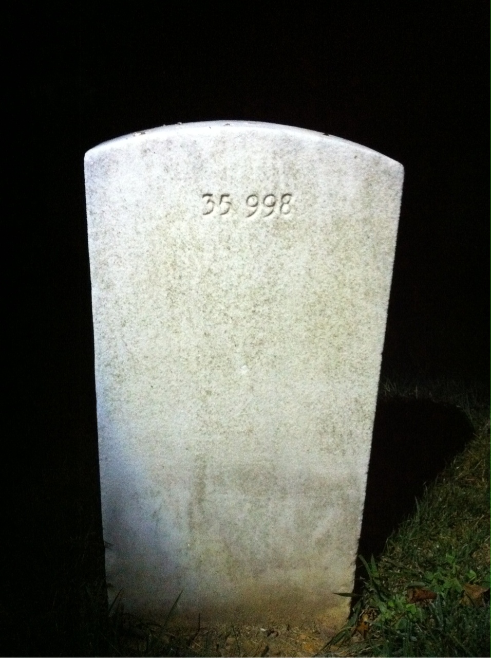 Back of headstone — Clarence H Miller