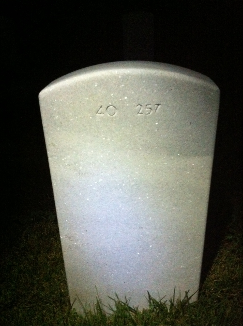 Back of headstone — Daniel Uwekoolani