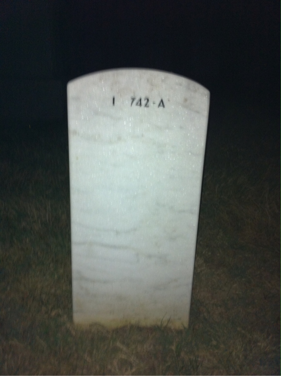 Back of headstone — Parren Mitchell