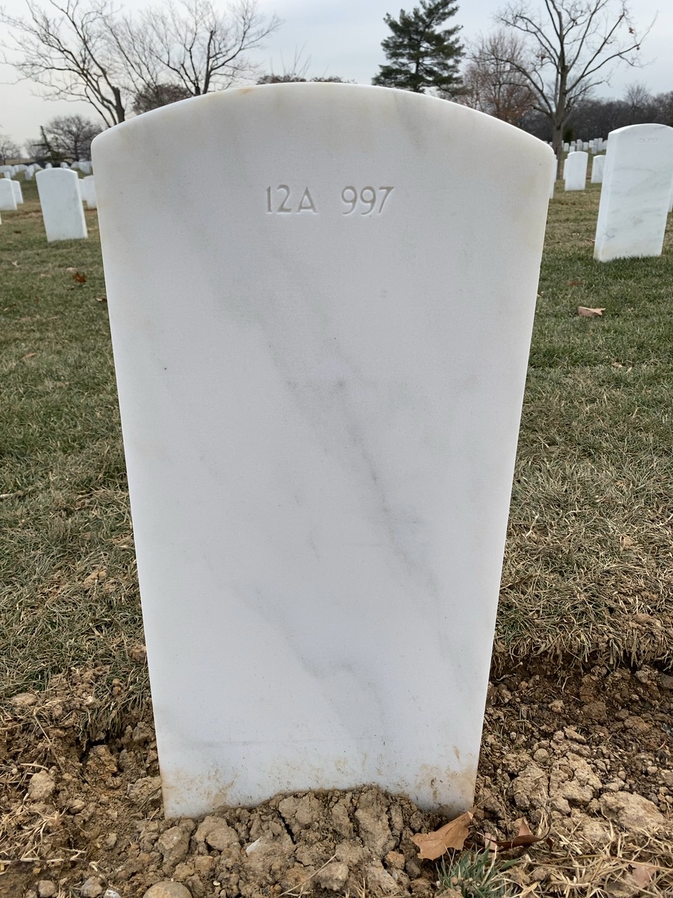 Back of headstone — John Joseph Coughlin