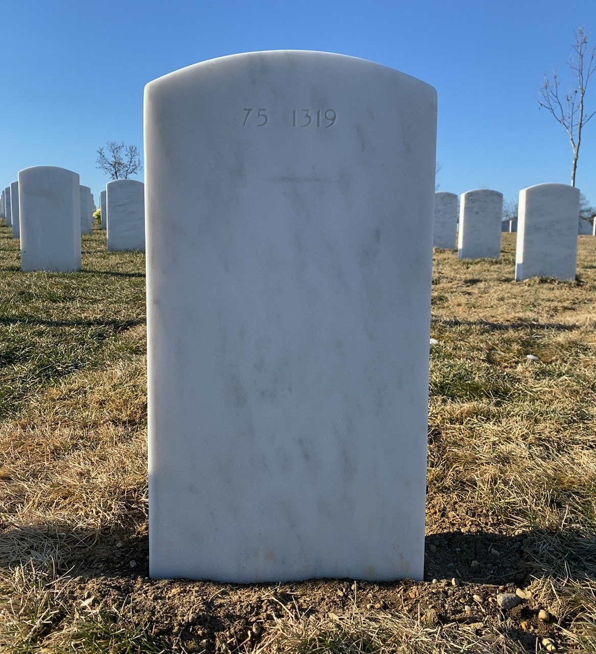 Back of headstone — Donald Raymond Pope