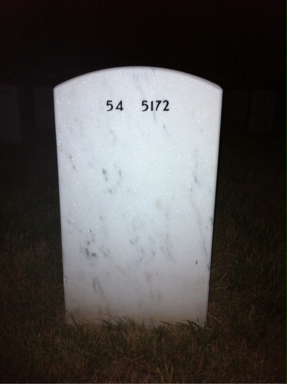 Back of headstone — Stanley Nelson