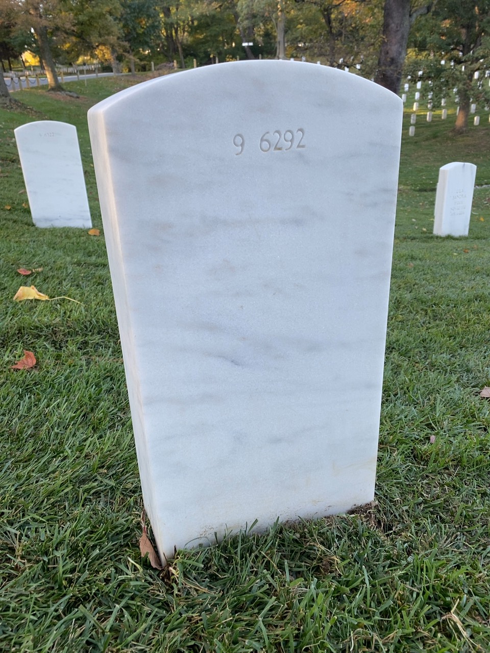 Back of headstone — John Edward Gilmore