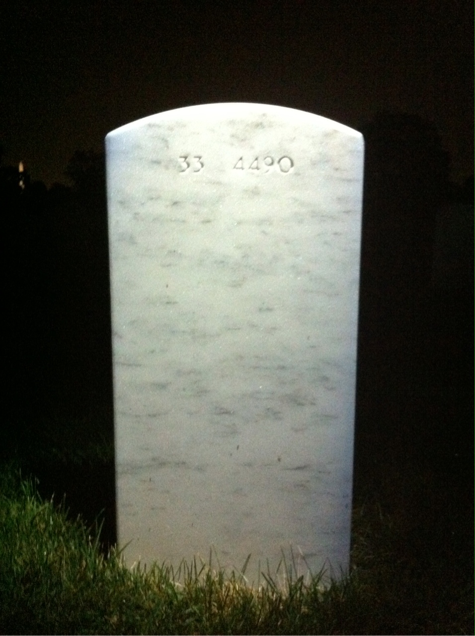 Back of headstone — Jimmie Sosa