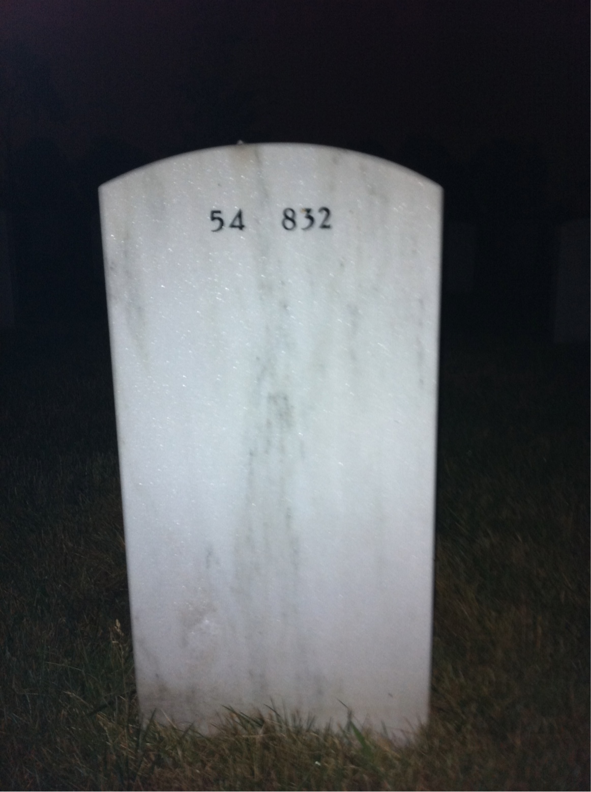 Back of headstone — Carl Powell