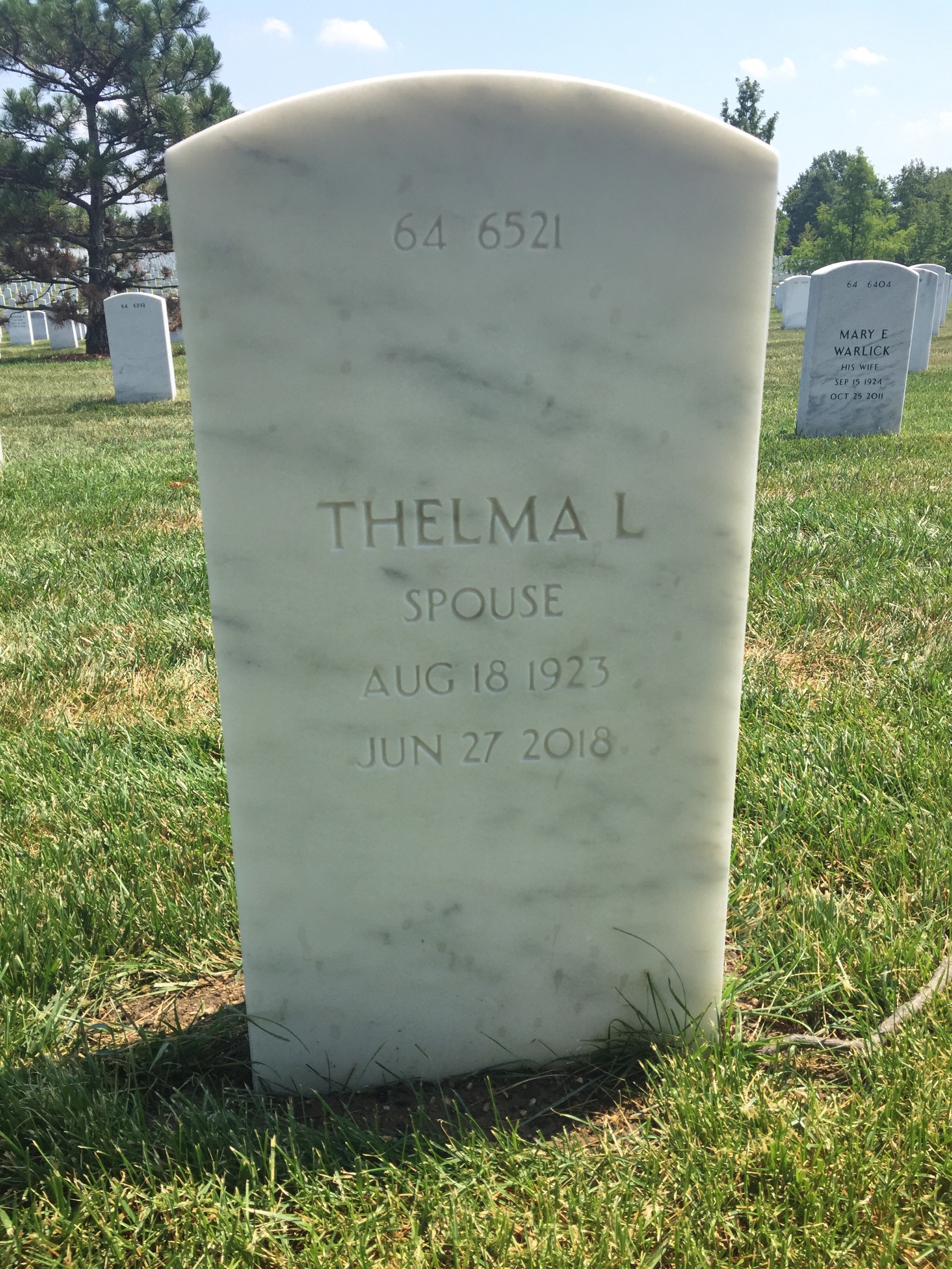 Back of headstone — Stephen Mourat