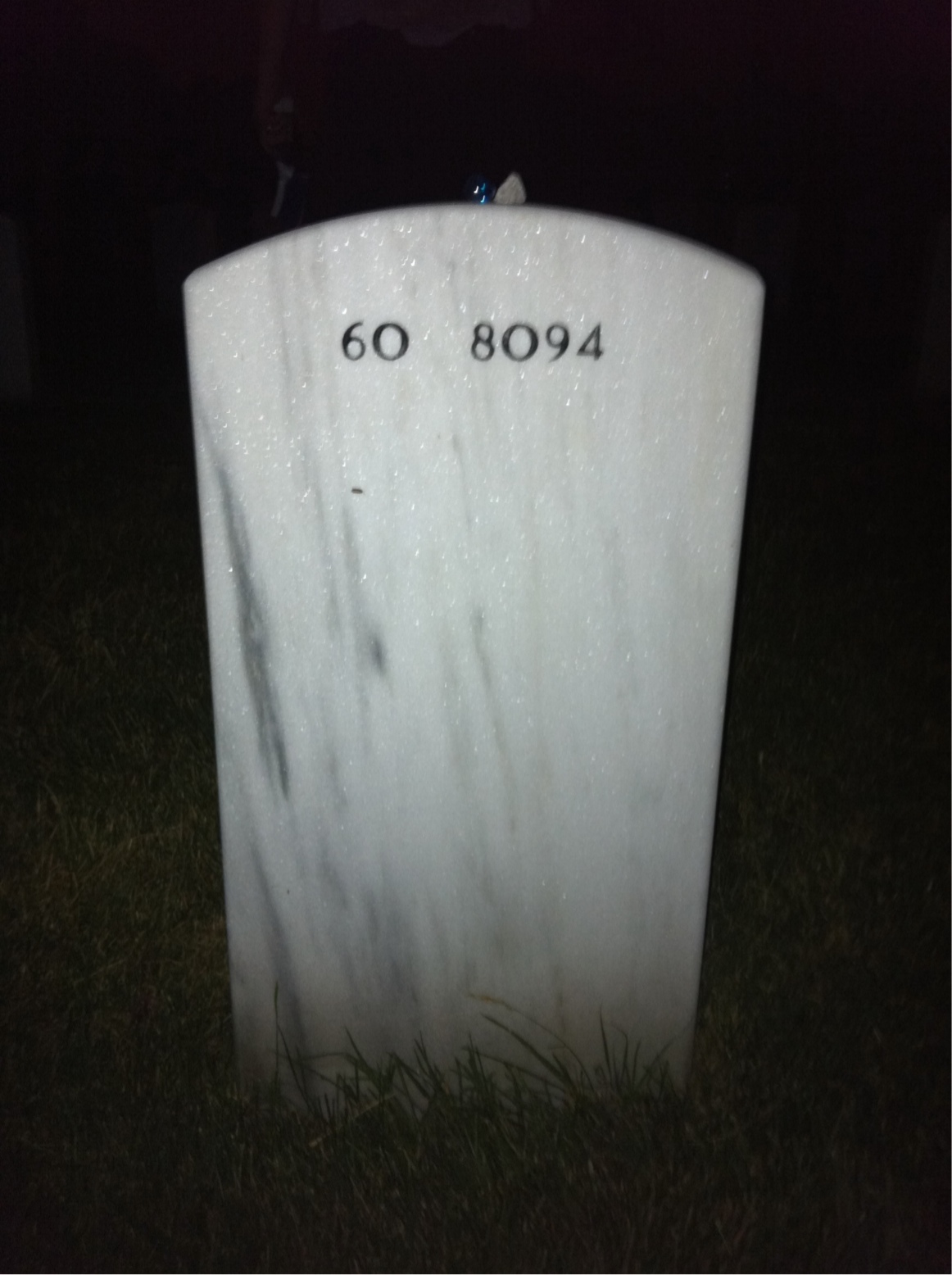 Back of headstone — Darrell Schumann