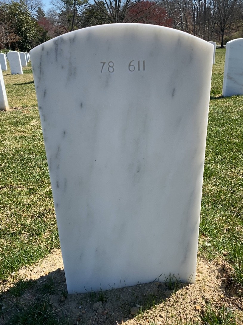 Back of headstone — Antonio Bautista