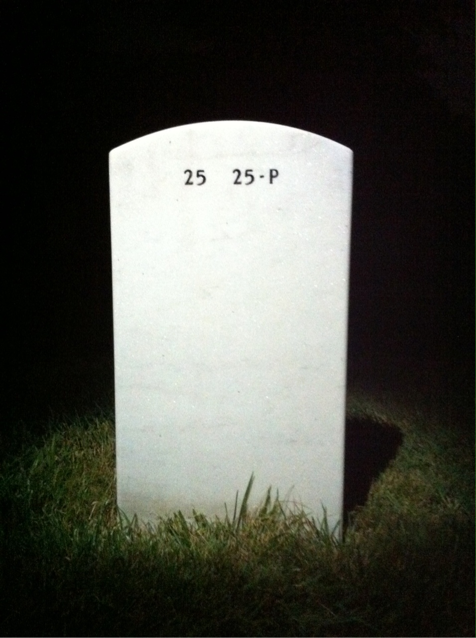 Back of headstone — John Murray