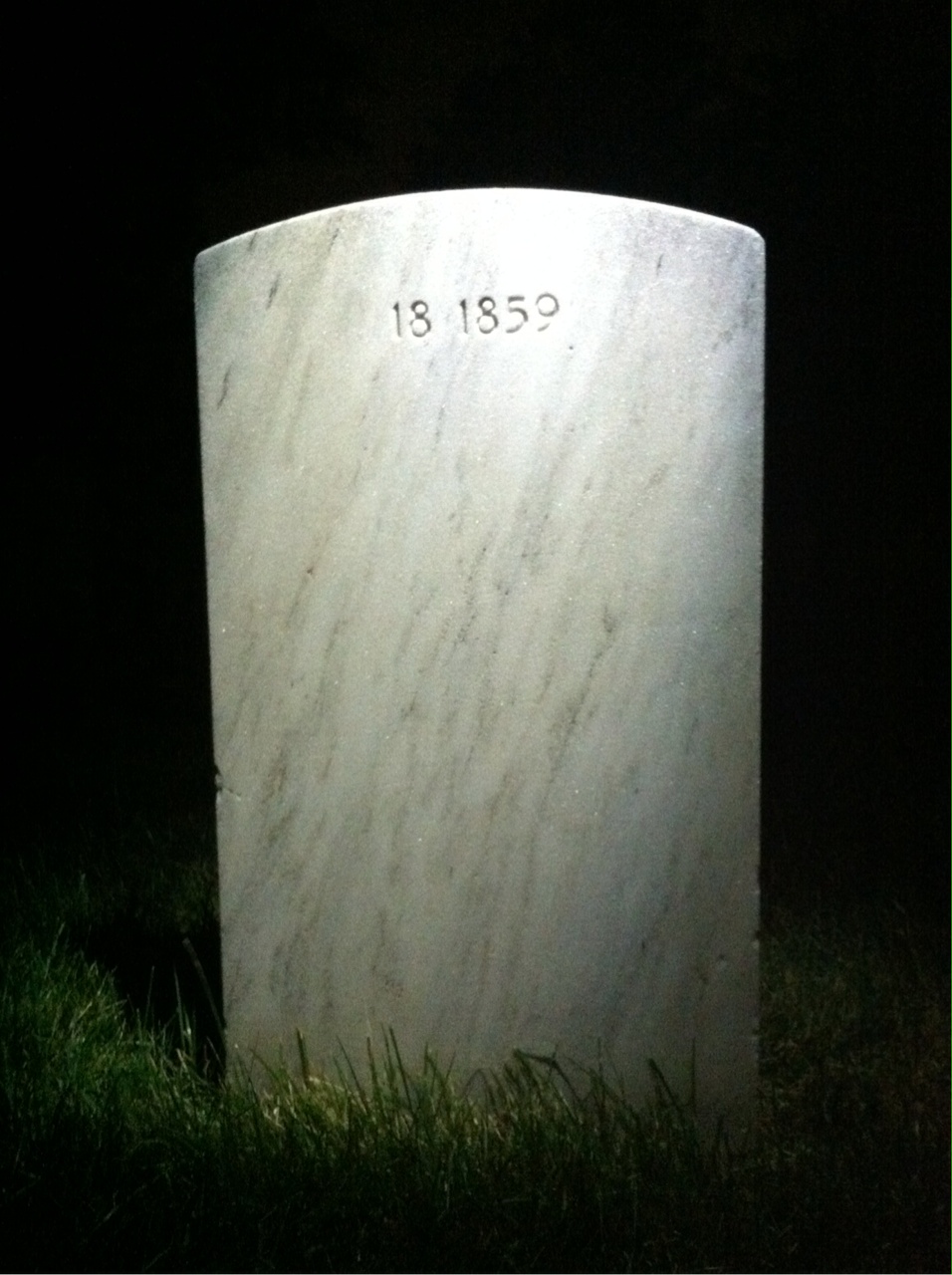 Back of headstone — Frank Modgling