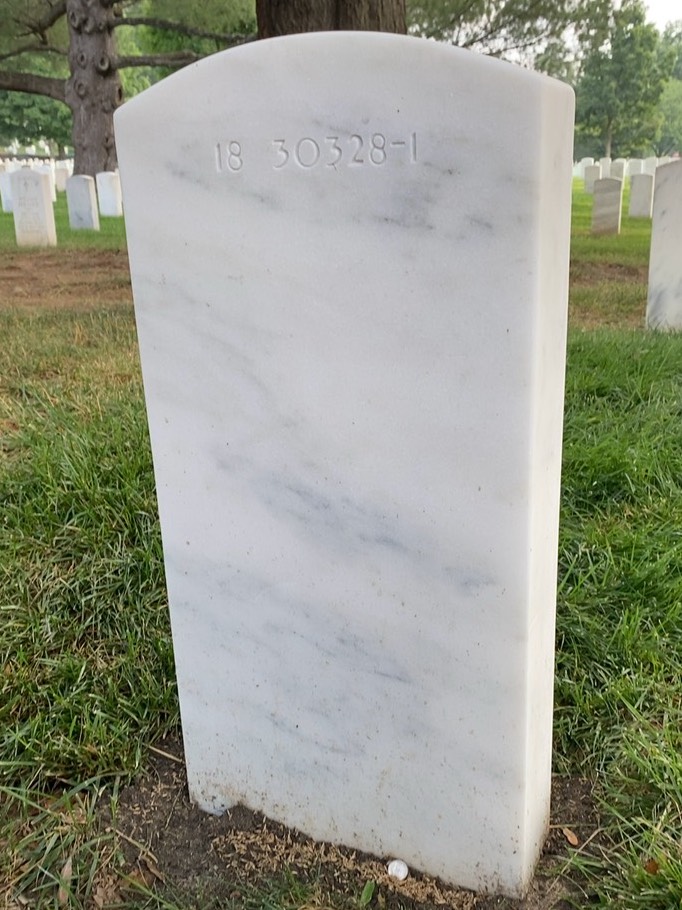 Back of headstone — Cody Alvarez Hendricks