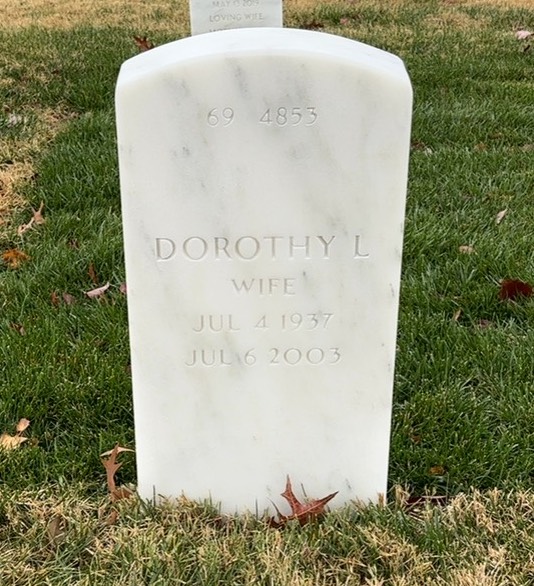 Back of headstone — Ronald Fanning