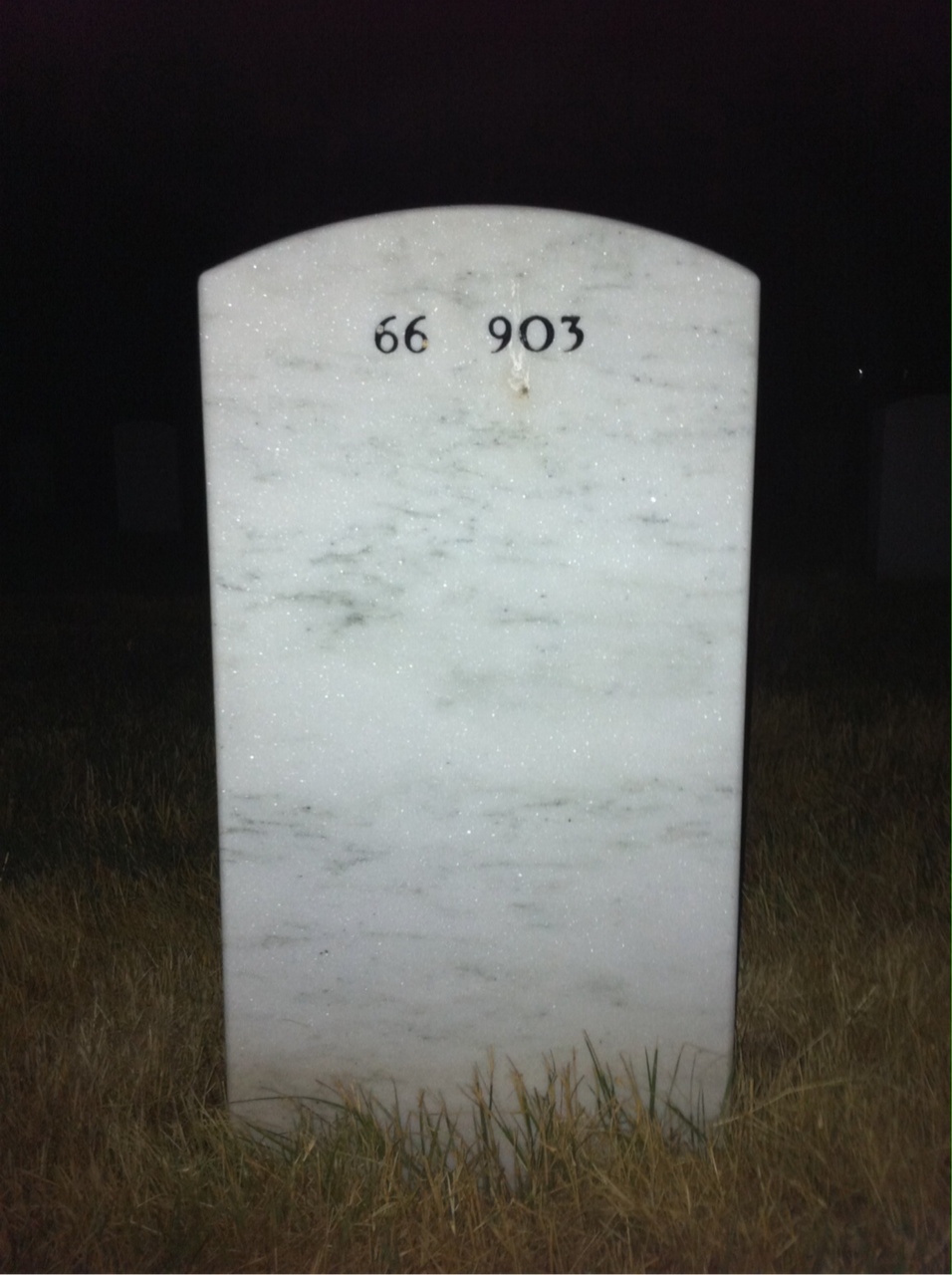 Back of headstone — Maurice Kurtz