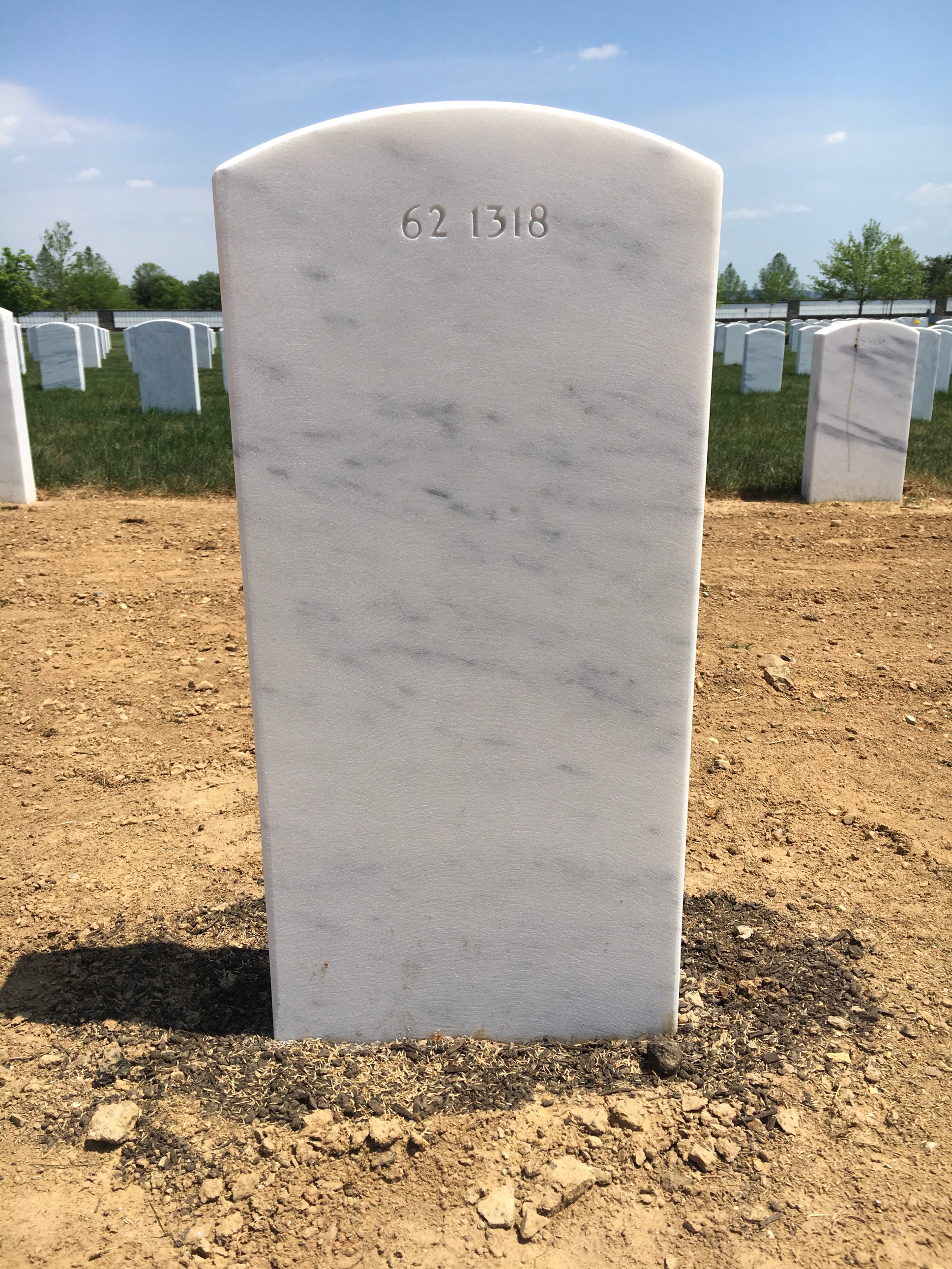 Back of headstone — Vincent Driver