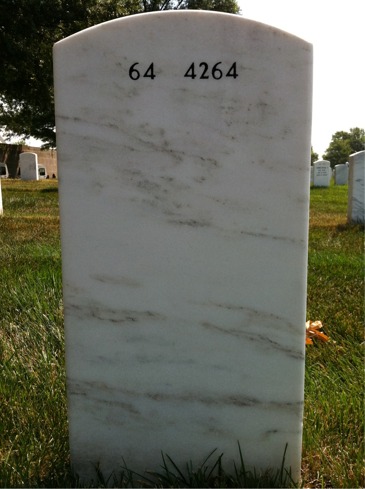 Back of headstone — Bobby Jones