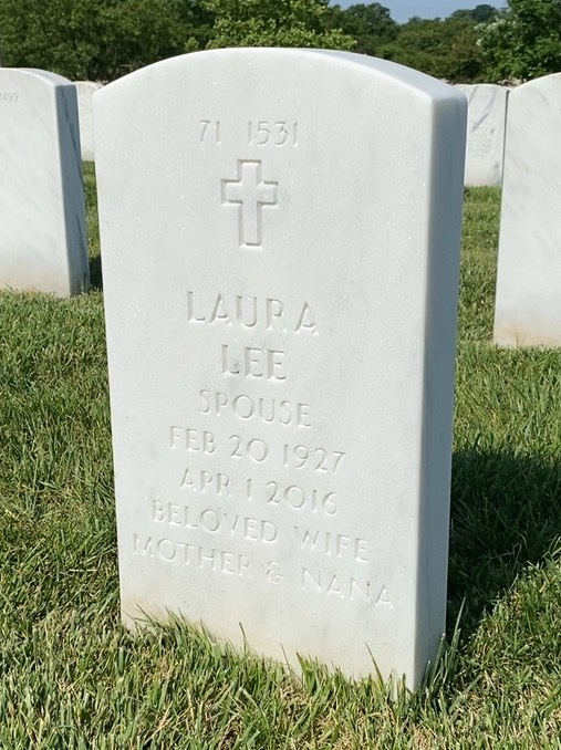 Back of headstone — Gerald Moeller