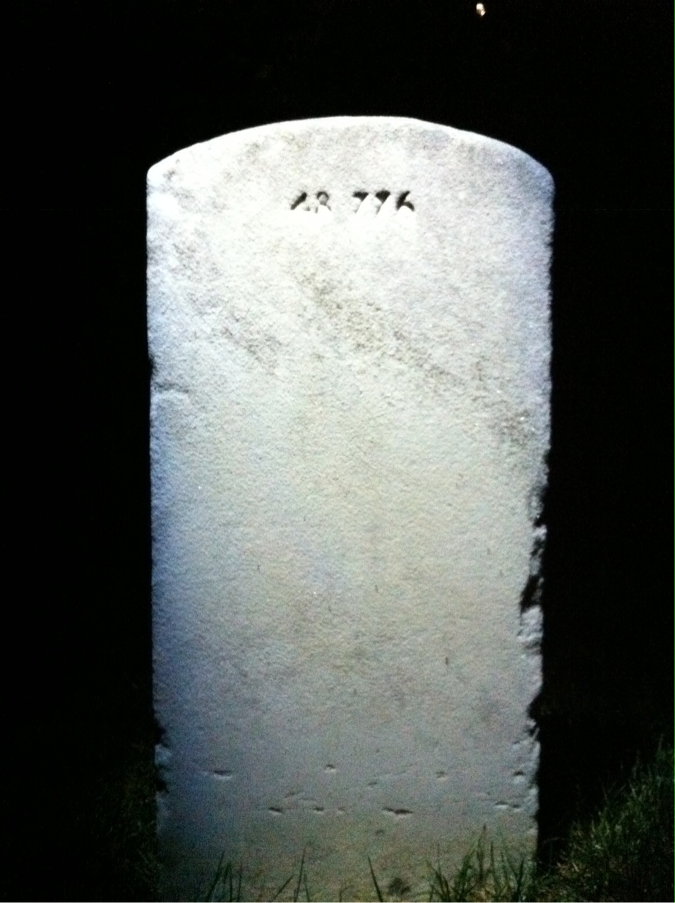 Back of headstone — Robert Morgan