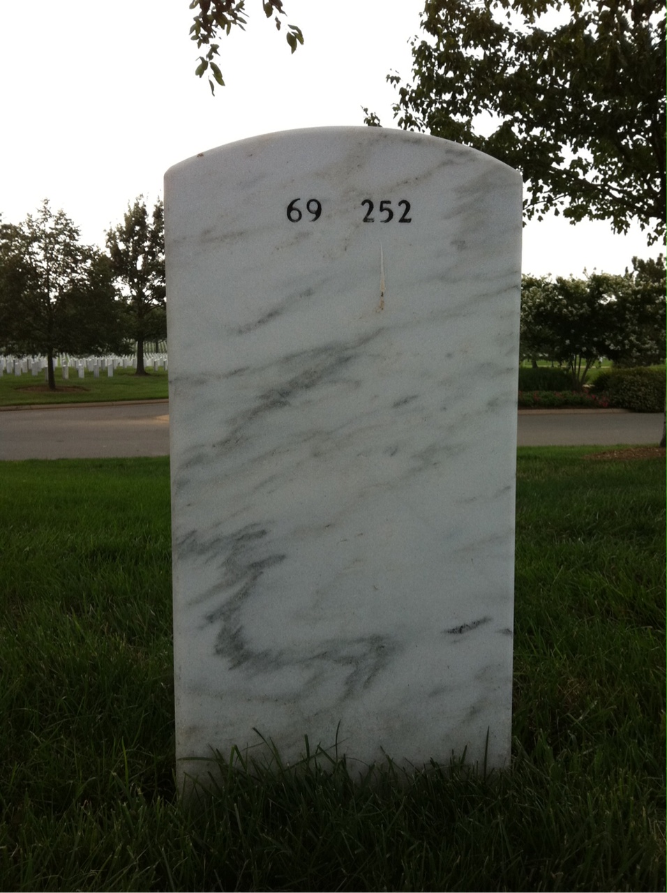 Back of headstone — Elmer Alderfer