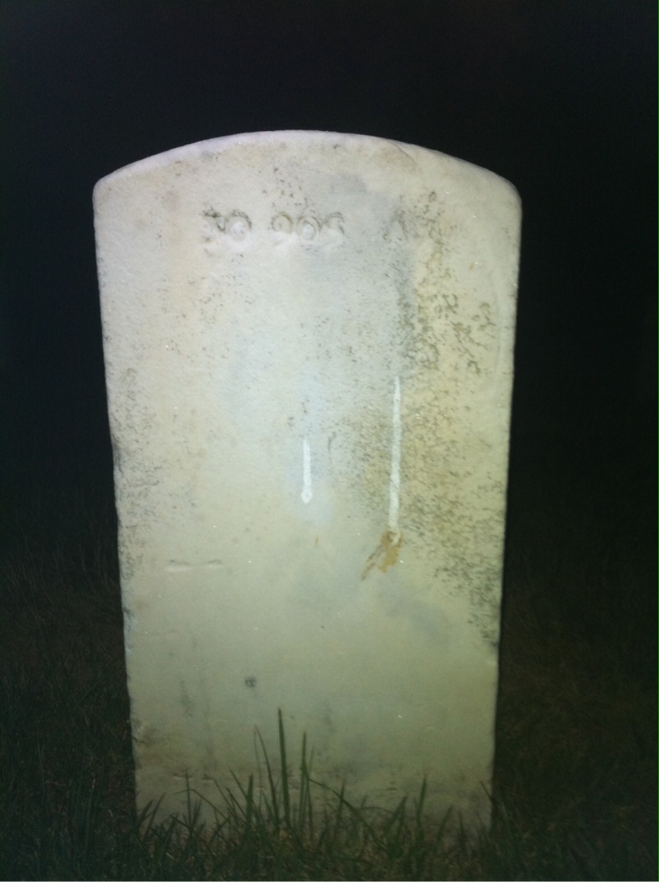 Back of headstone — Albert Morehouse